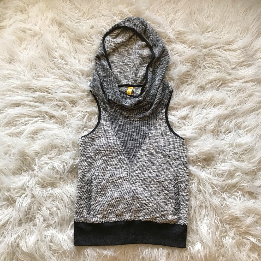 LOLË Marled Sleeveless Cowl‎ Hoodie Sweatshirt